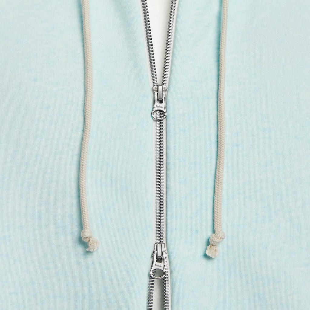 Nike Dri-FIT Standard Issue Quick-Dry Full-Length Zip-Up Basketball Hoodie Jacket Men Jackets Glacier-Blue Color-Block Light-Ivory FZ0223-474