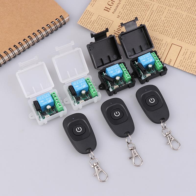Universal Gate Remote Control Switch Dc 12V Rf 433 Mhz Asking Code Relay Receiver Diy Mini Module For Garage Door Led Lighting