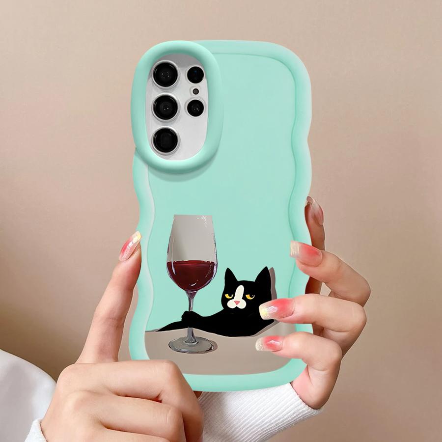 Cute Cat Case for Samsung Galaxy S20 FE S21 S25 S24 A25 A26 S23 Plus S22 Ultra Soft Phone Cover A24 A54 A35 A34 A55 A36