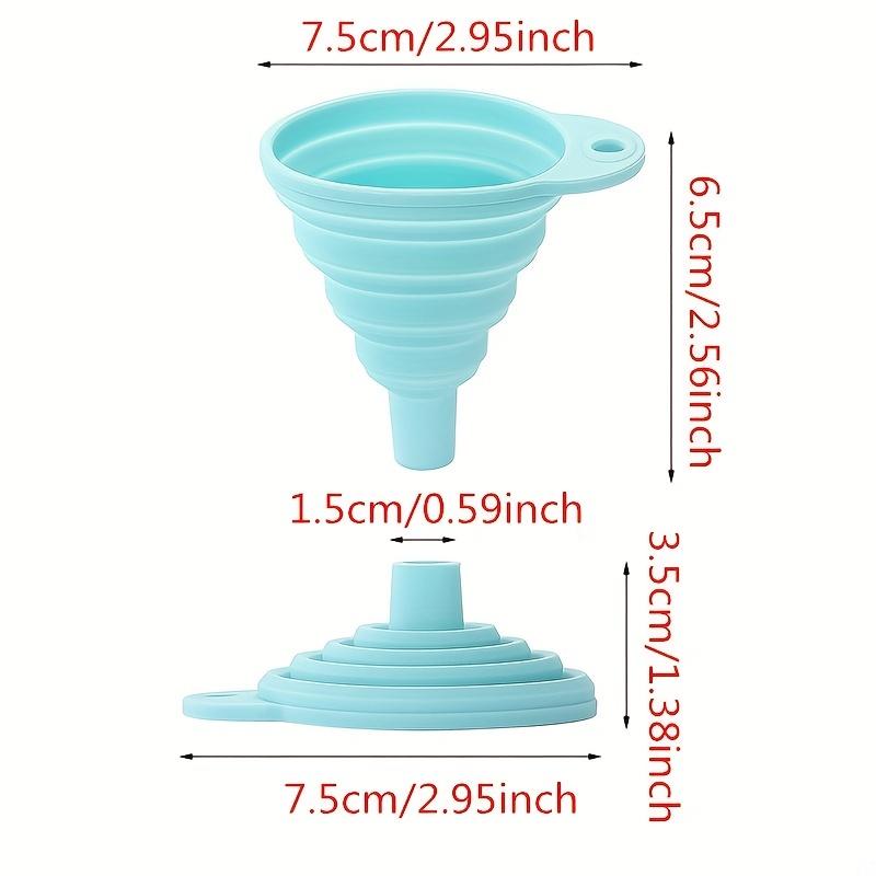 4pcs, Funnel, Mini Funnel, Silicone Collapsible Funnel, Foldable Funnels For Water Liquid Oil, Kitchen Gadgets Accessories, Kitchen Utensils