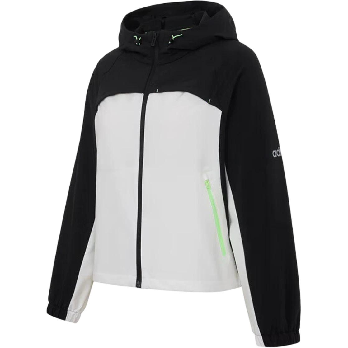 

Adidas Прочная лоскутная спортивная куртка с капюшоном, удобная женская куртка KB8193 L