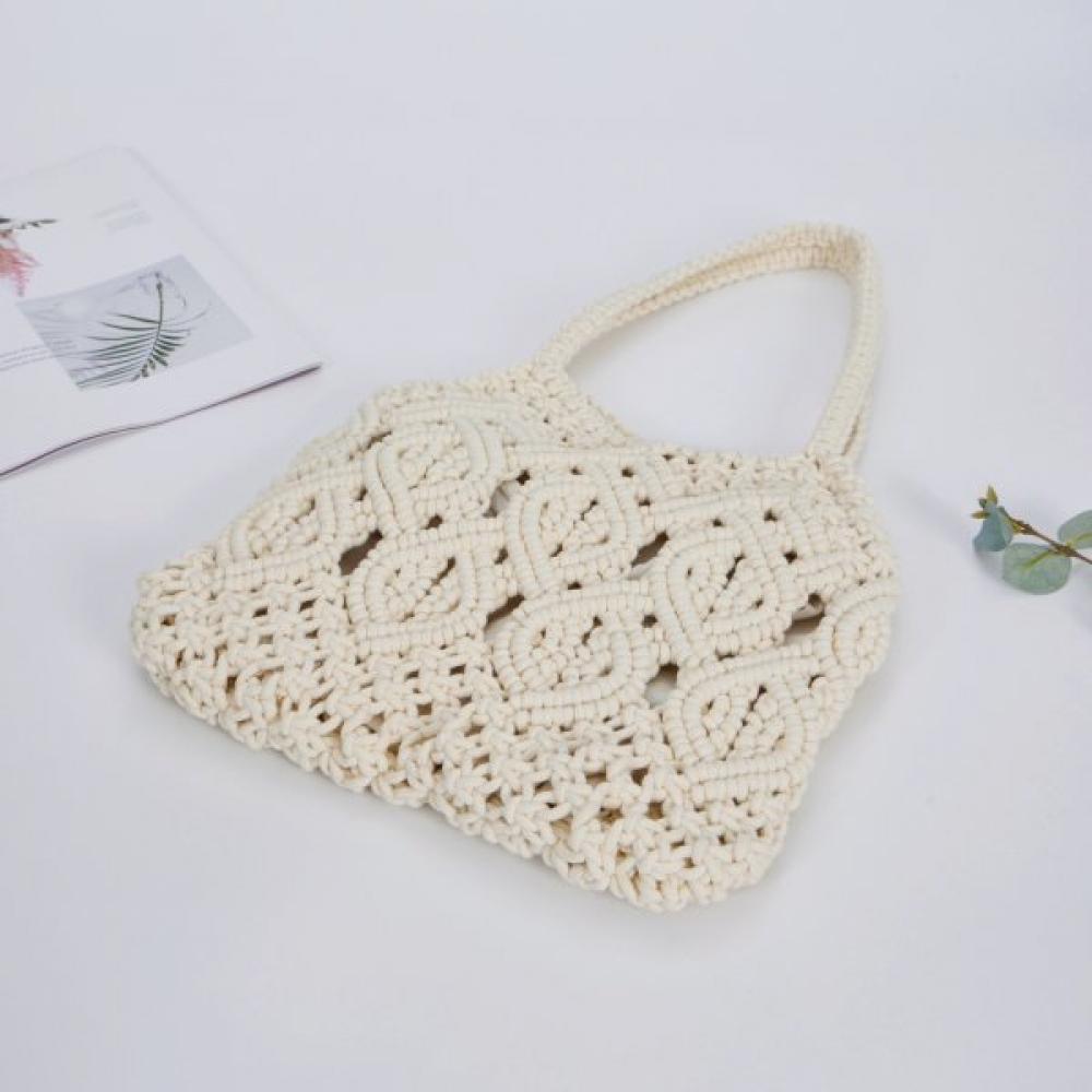Lala Handgestrickte Makramee-Schultertasche Lala 2b197