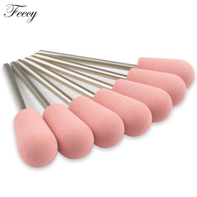 

7 шт. фрезы для маникюра силиконовые сверла для ногтей для маникюрной машины фрезы для удаления гель-лака буферные файлы