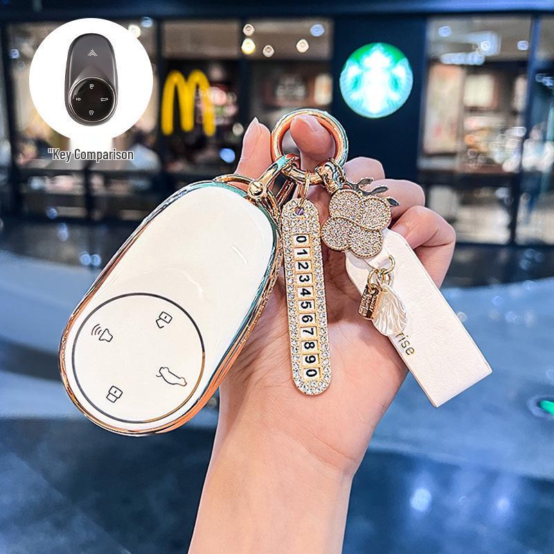 Nezha V & U Pro Key Cover - Car Key Bag Shell for Men & Women with Aya Buckle