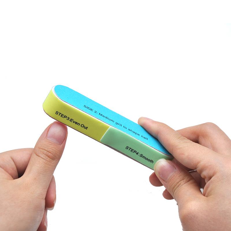Six-Sided Nail File Sponge: Durable Buffing and Manicure Tool