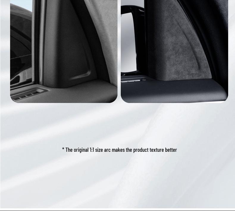 Zeekr 009 Alcantara Suede A-Pillar Triangle Cover - Car Decoration & Protective Accessories