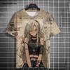 3D Skull Print Flame Skull Graphic Men's T Shirt Fashion Crew Neck Short Sleeve