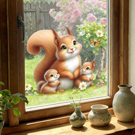 Self-adhesive Wall Stickers Waterproof Scratch-Resistant Wall Decals PVC Removable Window Clings for Bathroom Kitchen Living Room Bedroom Decor