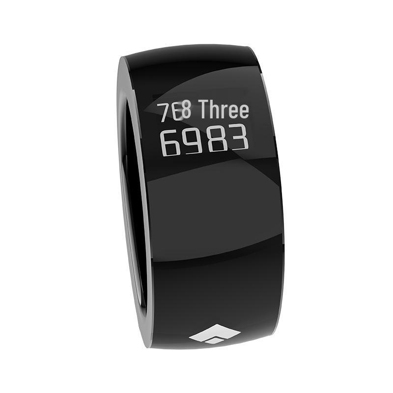 Equantu Smart Counting Alarm Clock Ring - Ceramic, Zinc Alloy, Plastic Counter