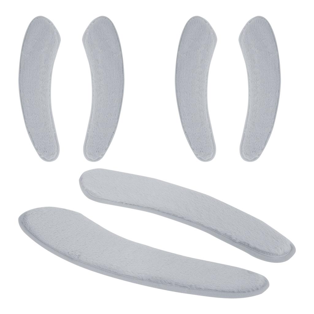 3 Pairs Soft Plush Toilet Seat Cover Self Adhesive Winter Warm Reusable Universal Toilet Cushion Thickened Washable