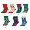 Christmas Pattern Crew Socks Novelty Funny Crazy Ankle Socks Cartoon Cotton Booties Socks Christmas Socks for Women Men