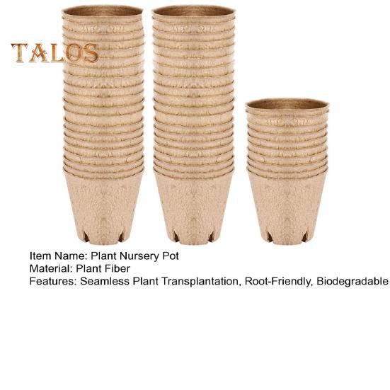 50 Pcs Seeds Starter Pots Biodegradable Plant Nursery Pots Garden Organic Planter for Transplanting Seedlings Seeds Germination