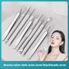 Super Sharp Acne Needle Cell Clamp Suit Very Fine Tweezers To Black Silent Acne Needle Beauty Tools