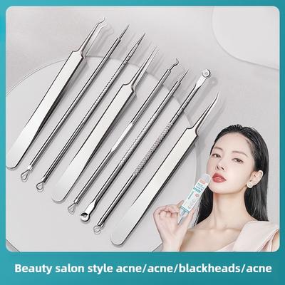 Super Affilata Ago per Acne Pinzetta per Punti Neri Set Pinzette Molto Sottili per Acne Nera Silenziosa Strumenti di Bellezza