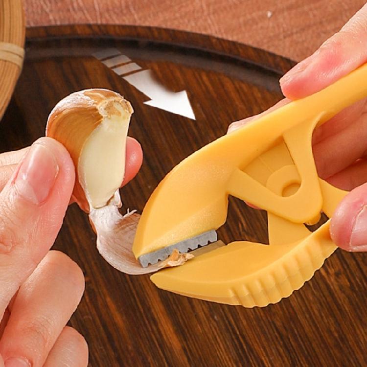 Ergonomic Stainless Steel Garlic Peelers Kitchen Utensils With Rusts Proof Design For Quick Simple Vegetable Peeling