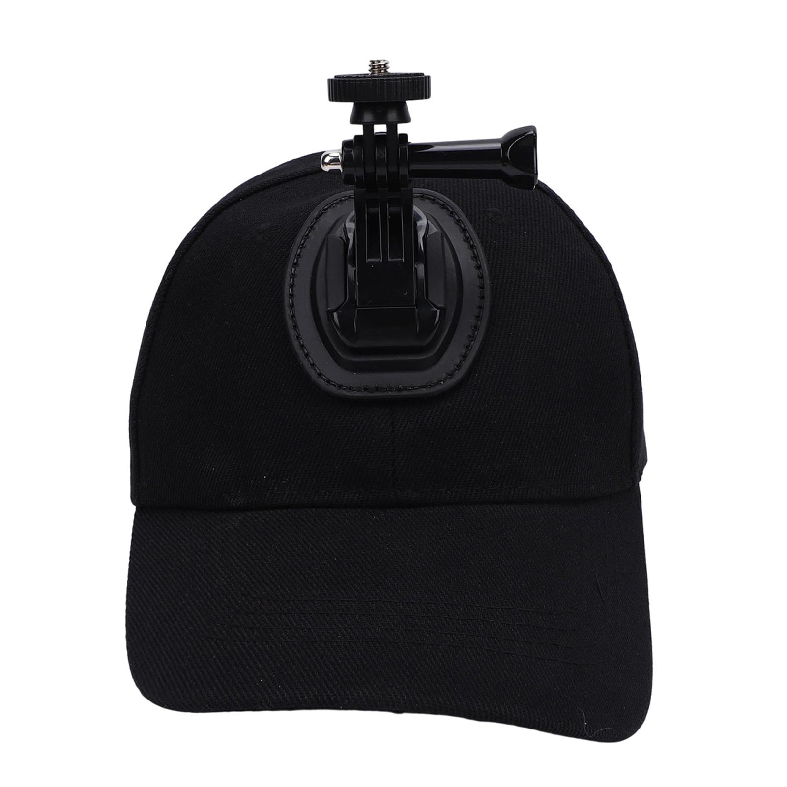

Baseball Cap with Action Camera Mount Fit for Insta360 ONE X X2 X3 X4 Camera Filming Hat for Sports Outdoor Adventures чёрный