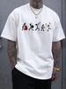 Summer Unisex Versatile Tshirt Graphic Print Short Sleeve Streetwear Casual Fashion Pure Cotton Apparel Tshirt
