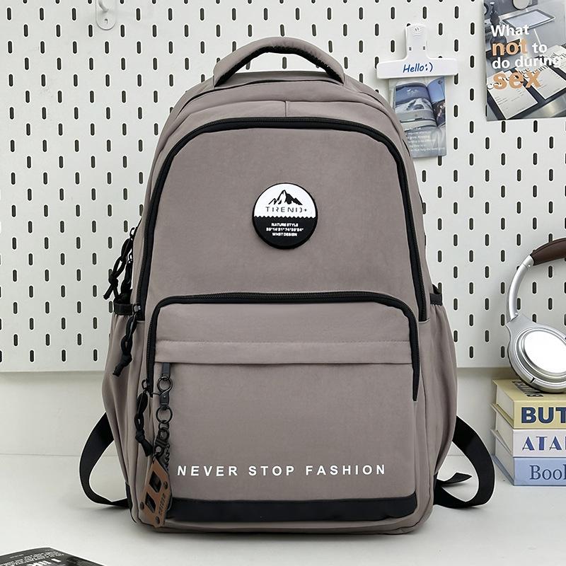 Schoolbag Schoolbag Female Ins Style Korean Version of Junior High School Students Backpack Simple Large Capacity Middle School Students