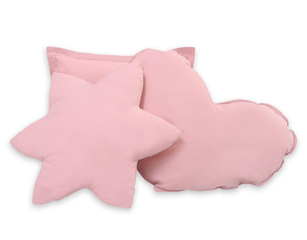 Tipi tent for children + mat + pillows + feather pendants - dusty pink
