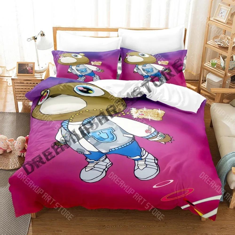 3D Print Kanye West Bedding Set Single Twin Full Queen King Size Bed Set Adult Kid Bedroom Duvetcover Sets Cool Bed Sheet Set