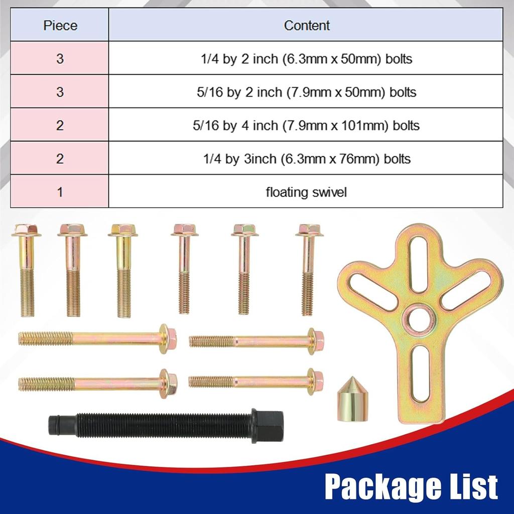 Steering Wheel Puller Kit, 13pcs Steering Wheel Puller, Balance Puller Yoke