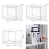 Transparent Plastic Book Storage Box With Lid For Cd Magazine Desktop Organizer