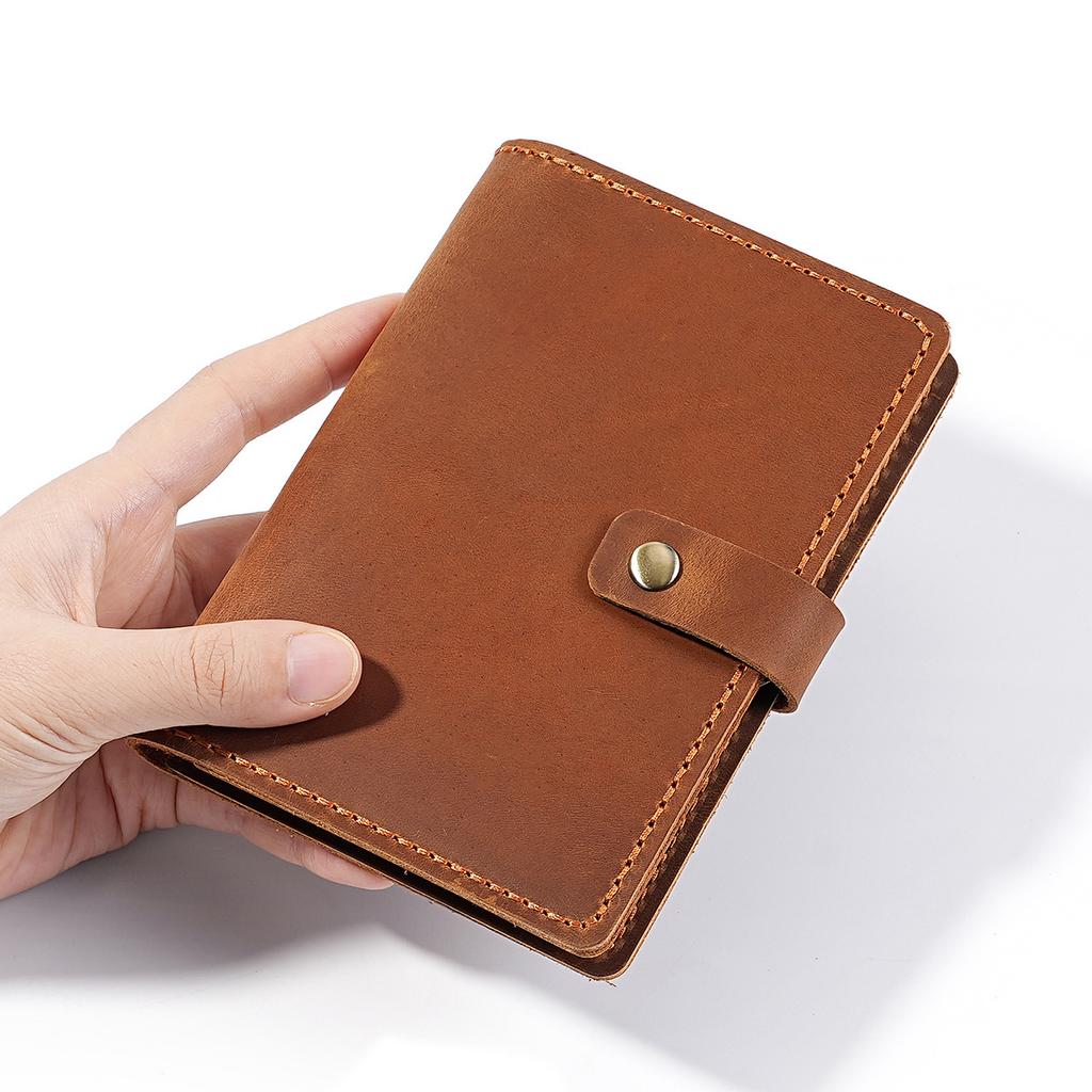 Travel Passport Cover with 6 Card Holder Minimalist Travel Essential Vegan Leather Passport Holder Card Case for Women Men