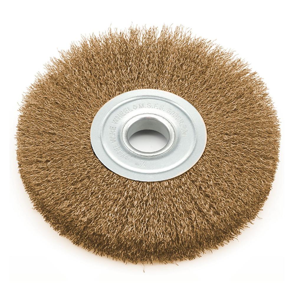 Flat Crimped Wheel Drill Brushes Stainless Steel Wire Wheel Brush Dremel Rotary Tool For Angle Grinder 75/80mm Bore Removal Tool