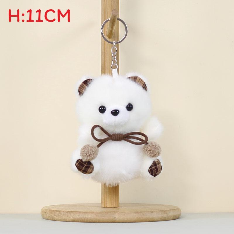 Plush Bear Keychain Cute Cartoon Toy For Kids And Students