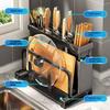 Multi-purpose Kitchen Knife Holder Storage Rack Countertop  Organizer for Cutting Board Pot Lid and Chopsticks Kitchen Holder