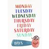 Alphabet Shapes Numbers Days Months Educational Minimalist Classroom Poster Canvas Painting Wall Pictures Home Kids Room Decor