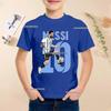 Summer Football Star Idol Cotton Messi Print Children TShirt Kid Teen Clothing Casual Fashion Sports Brand Boy Girl Tee Top