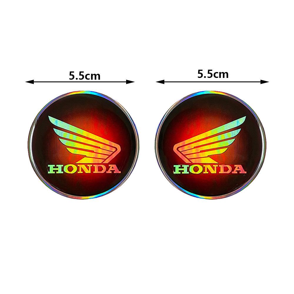 Autocollant Métal Logo Gravé au Laser Réservoir de Carburant Moto Honda