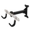 Heavy-Duty Aluminum Horizontal Bike Wall Mount Rack - Adjustable Hooks Hold Up To 66 Lbs for Road, Mountain, and Hybrid Bikes In Garage Storage