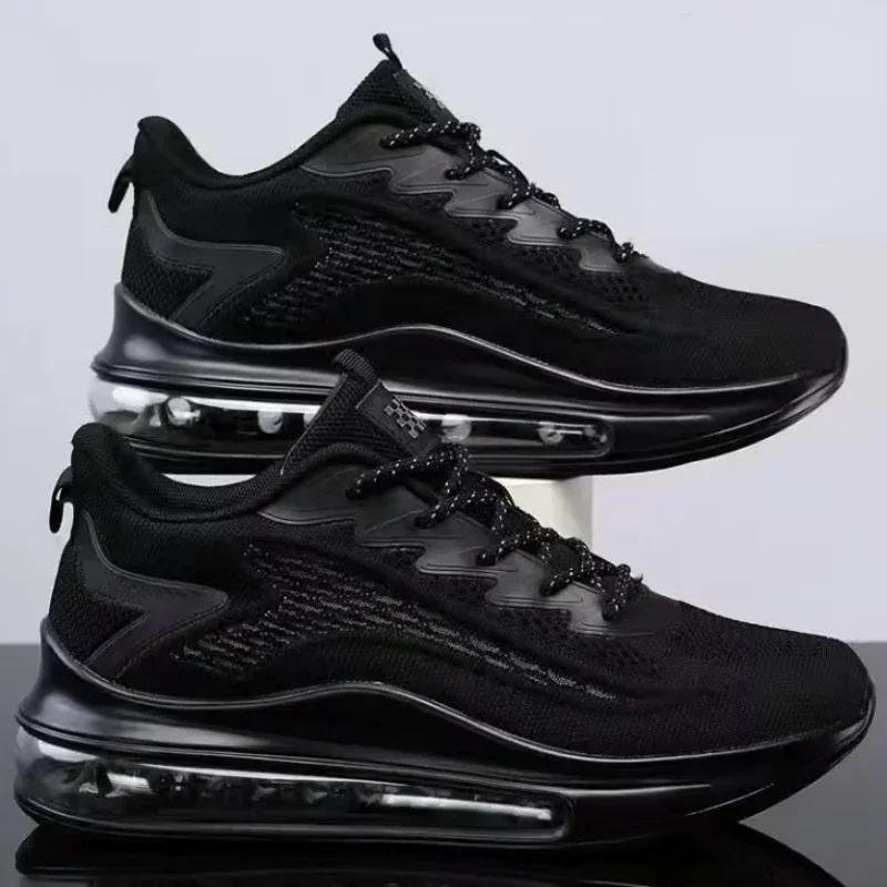 Fashion Men Sneakers Air Cushion Running Shoes Autumn New Mesh Casual Shoes Man Breathable Shoes Soft Sole Lightweight Sports Shoe Tenis