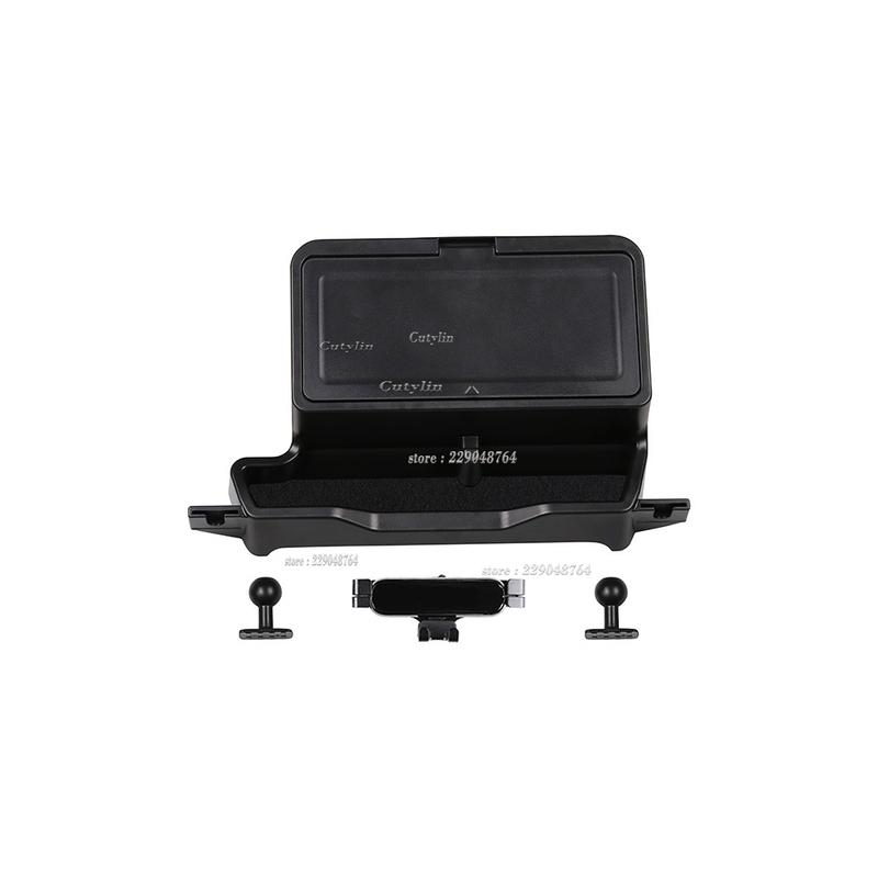 RHD For Honda N-VAN 2024 2025 ABS Plastic Navigation Screen Tray Storage Box Cover Trim Car Phone Holder Panel Protector Cutylin