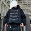 Unisex Oversized Hooded Sweatshirt With Letter Print Streetwear Style Fall Winter 2025