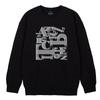 ASTRAL PROJECTION Overlapping Lettering Loose Fit Sweatshirt_Black