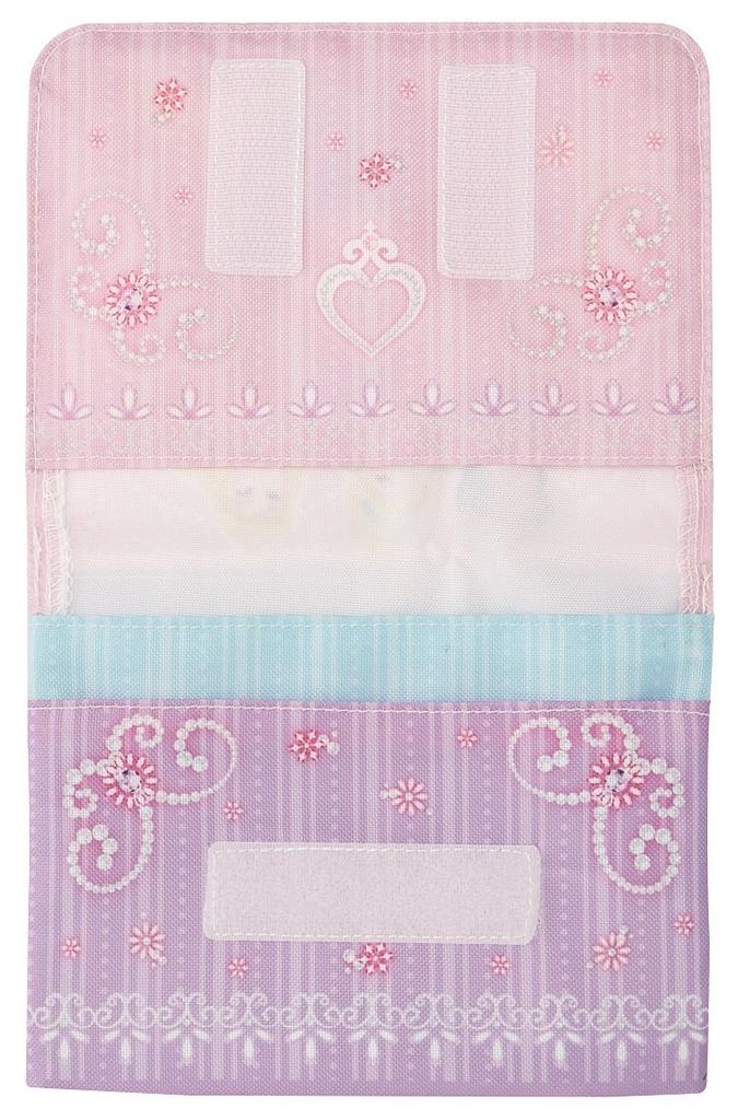 Skater Outing Pocket 11cm H X 14cm W X 3cm Princess ODKP1 Bag, D, Disney,