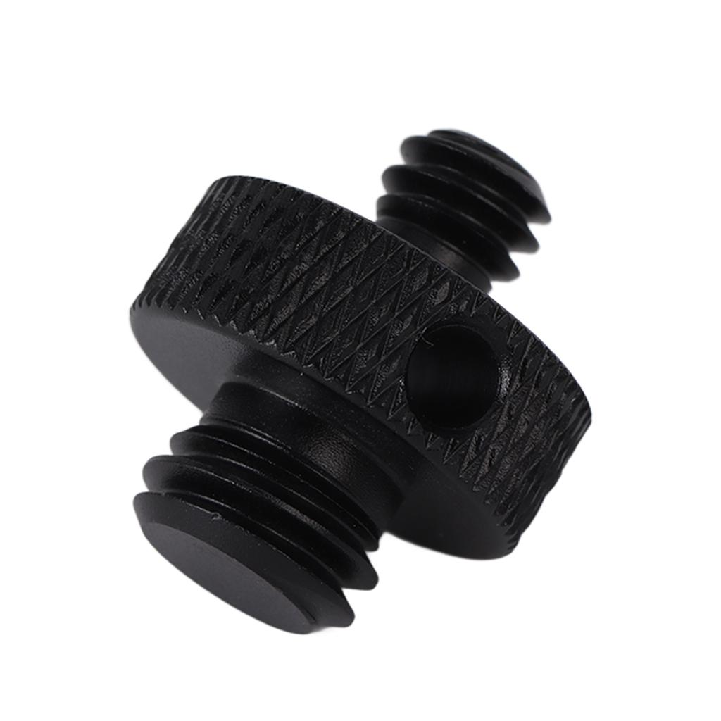 1 4 Inch To 3 8 Inch Male Threaded Screw Mount Adapter for Tripod Camera Cage Ball HeadBlack