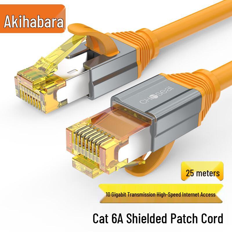 CHOSEAL CAT6A Double Shielded Ethernet Cable