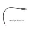 USB C to 2 Pin Bare Wire 5V USB Type C Male Plug 2 Pin Pigtail Cable Open End Power Cable for USB Type C Equipment