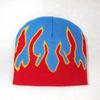 Knit Outdoor Cap With Flame Pattern And Acrylic Material For Streetwear Fall
