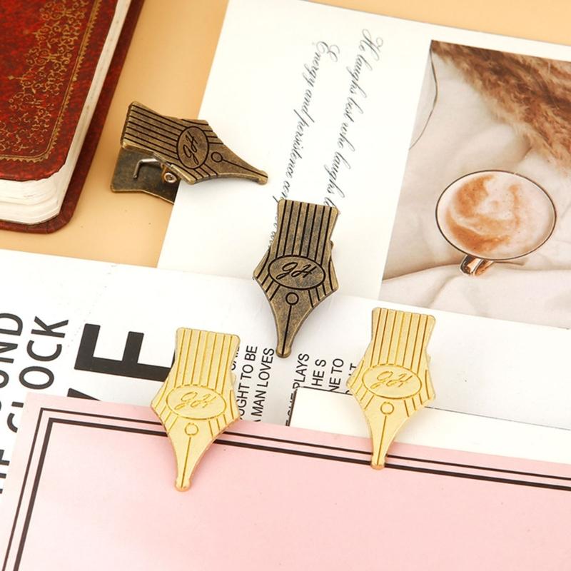 2Pcs Antique Note Paper Clip Journaling Page Clip For Book Notebook Journal Planner Documents Receipt Organization