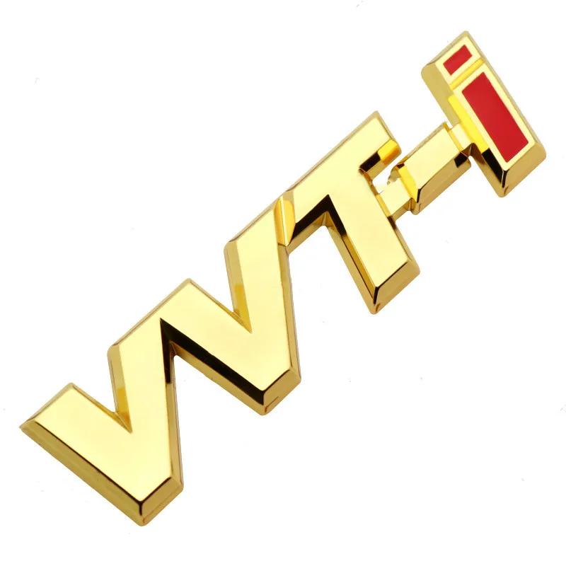 3D Metal VVTi Logo Letter Car Fender Emblem Rear Trunk Badge For Toyota Camry Corolla Yaris RAV4 Auris VVT I Sticker Accessories
