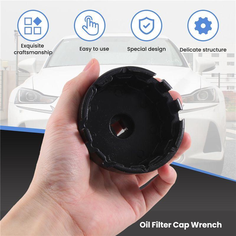 AA92-Oil Filter Cap Wrench Cup Socket Remover Tool For Toyota Lexus 64MM
