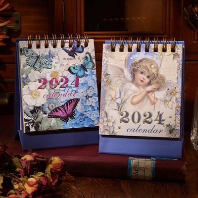 Standing Flip Calendar Desktop Calendar Agenda Organizer Mini Desk Calendar  Student Stationery
