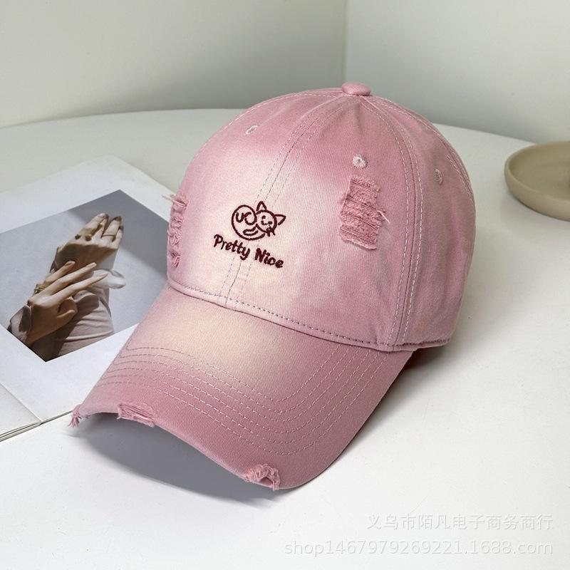 Summer new letter embroidered baseball cap children's fashion casual cartoon travel sun protection versatile cap