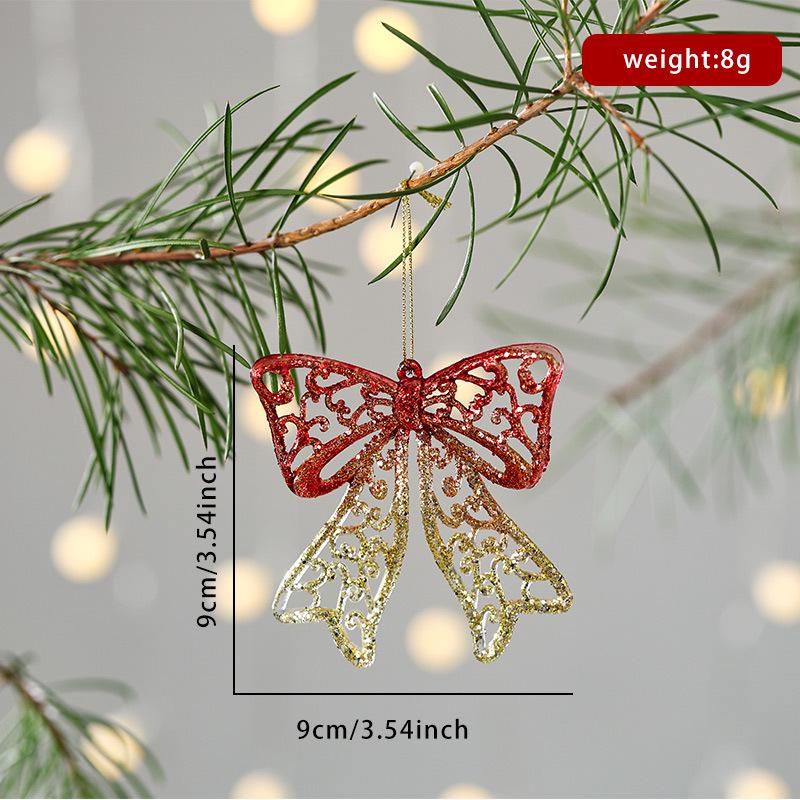 2026 Christmas Glitter Snowflake Acrylic Pendants for Tree Decoration