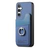 Wallet Double Button Magnet Leather RFID Card Case for Samsung Galaxy A56 A36 A26 A16 A06 A07 A57 A 16 56 A17 5G Flip Back Cover